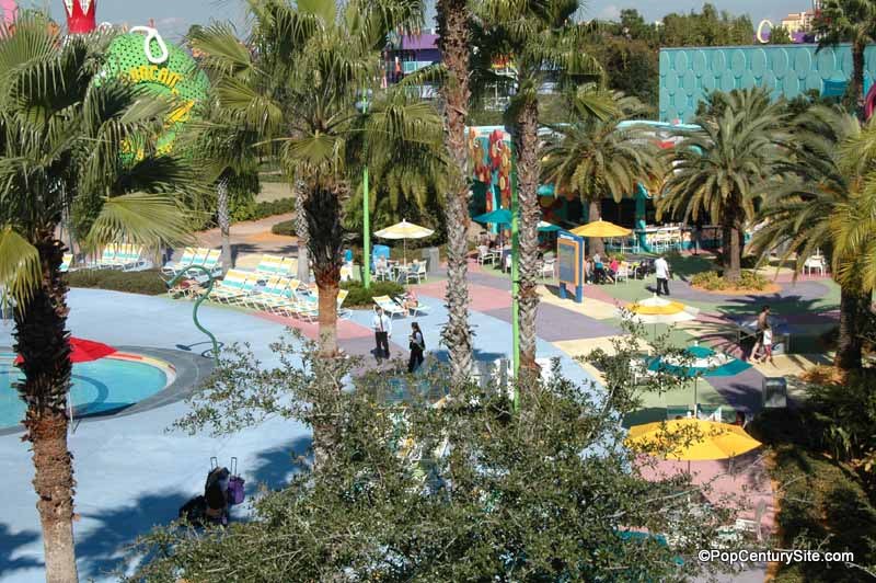 View of Pool Area From Sixties Bldg